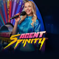Agent Spinity live casino game with spy theme