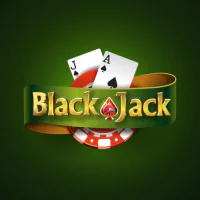Classic blackjack table layout showing cards and chip positions