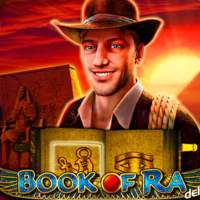 Book of Ra classic slot showing Egyptian explorer and ancient artifacts